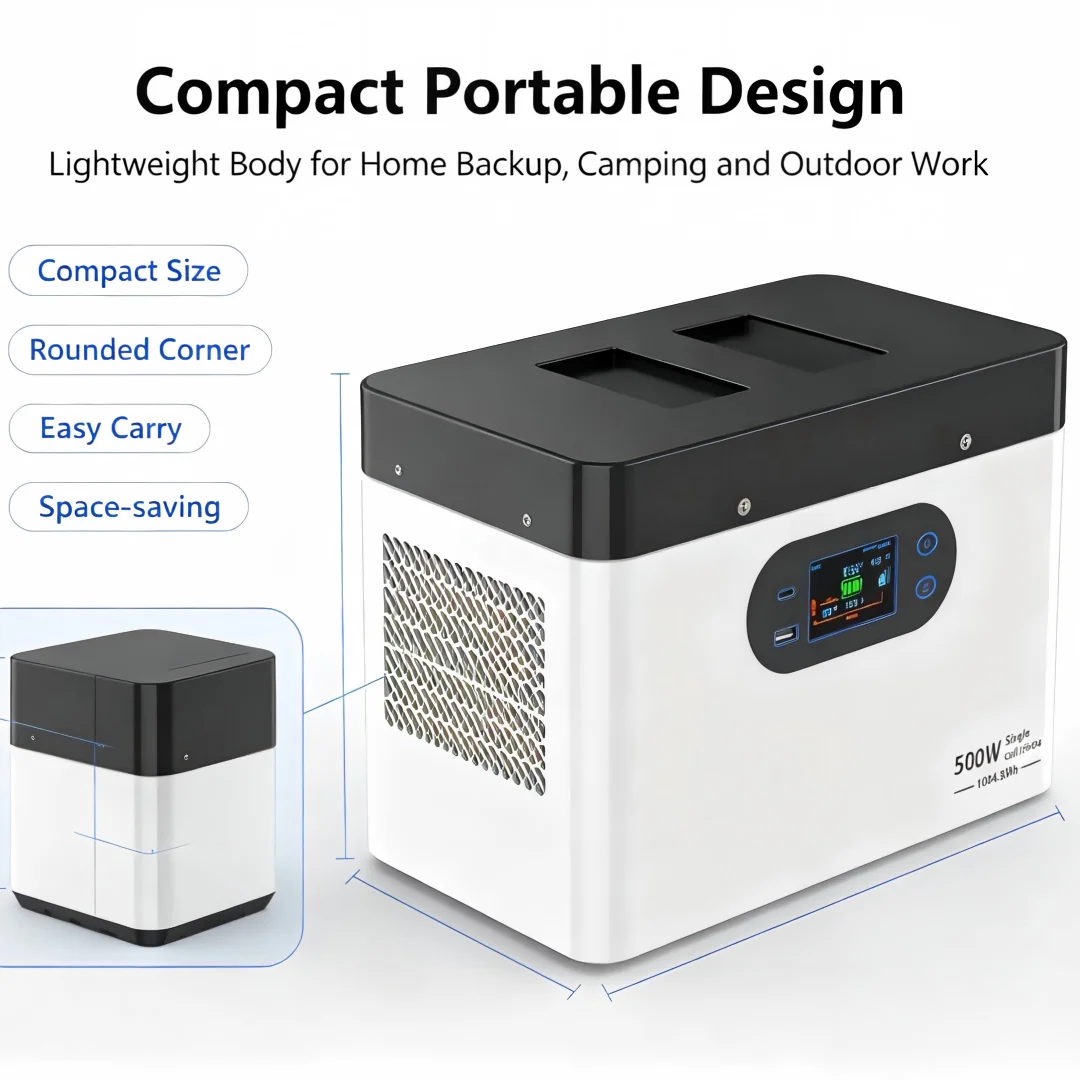 500W Portable Inverter Energy Storage All In One 1004.8Wh For Car Camping Outdoor Emergency Power Supply