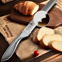 All-steel bread knife Stainless Steel serrated bread knife Baking Special Cake knife Fruit baking supplies Kitchen accessories