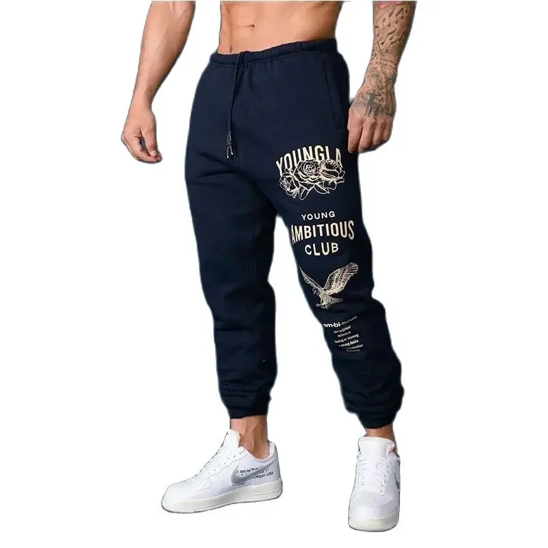 Hot selling New Autumn Men\'s Sweatpants Europe and The United States Long Sports Leisure Fitness Training Pants