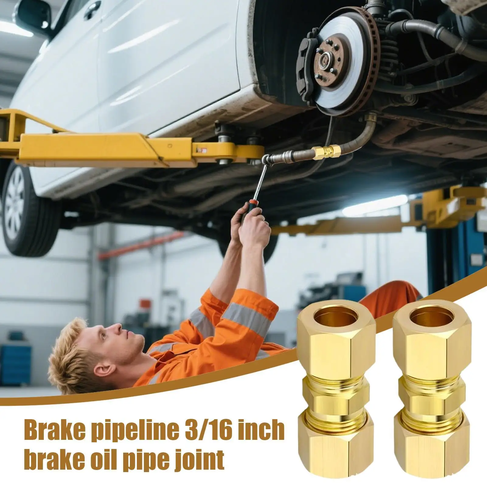 

Brake Oil Pipe Fittings 10 Pieces Brake Pipeline Connectors Vehicle Maintenance Accessories For RV Auto Repair Shop Sedan