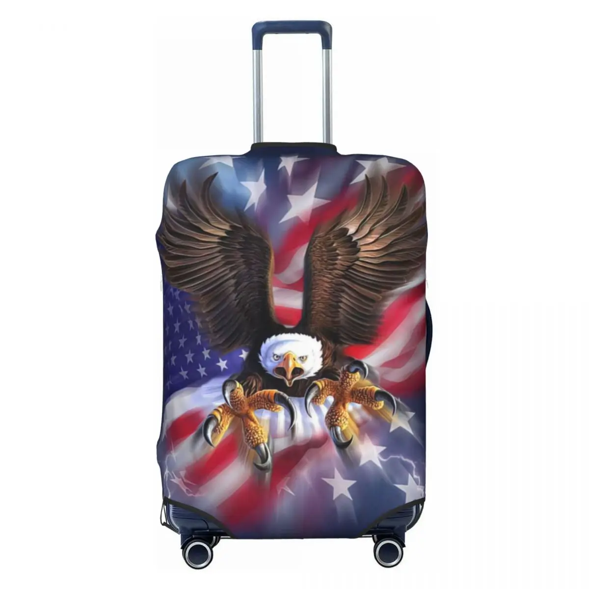 Juste de bagage imprimée Eagle United States, housses de protection anti-poussière, élastique, étanche, 18-32 ", housse de valise, accessoires de voyage