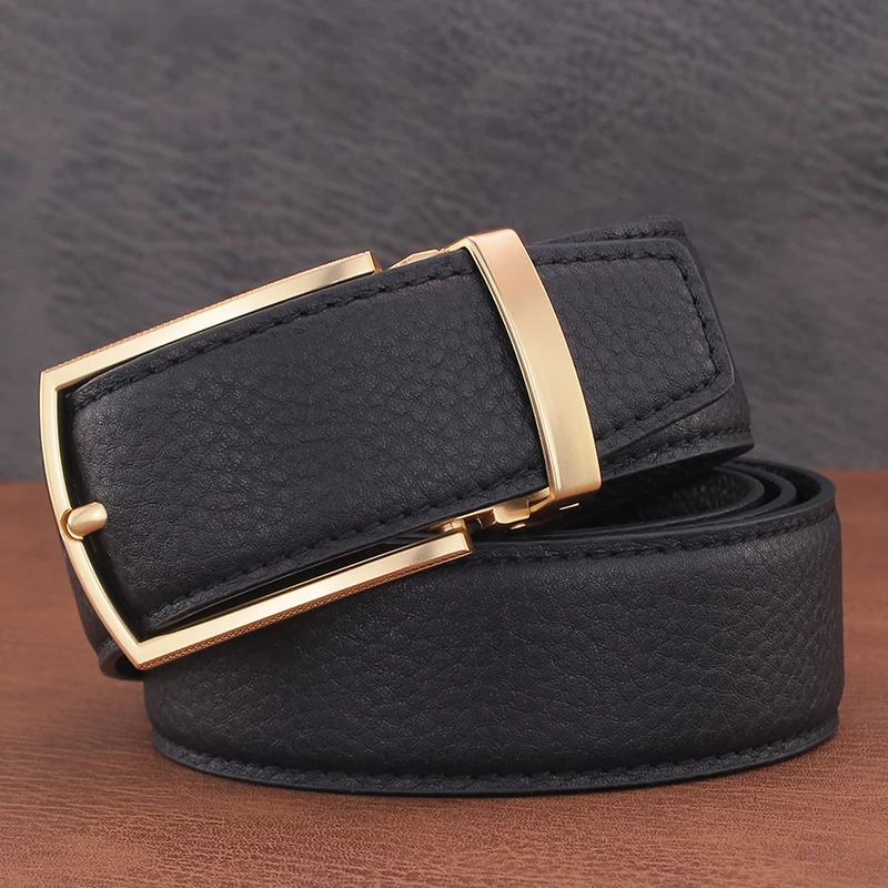 2022 High Quality golden classic pin buckle men belts designer full grain leather luxury famous brand jeans cintos masculinos