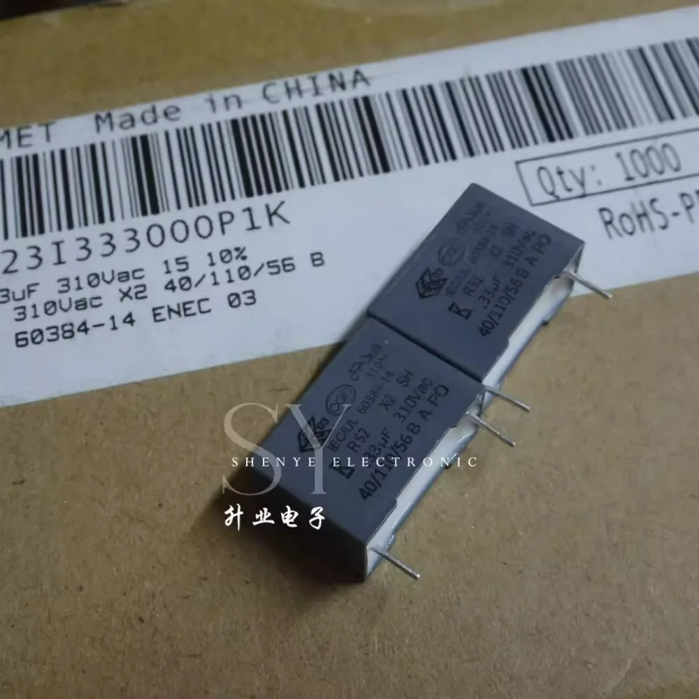 10pcs/lot R52 0.33uf 310VAC 330nf u33 334 K Brand New 15mm Film Capacitor (Height: 12mm) R523I333000P1K