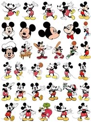 Mickey Mouse Clothing Patches, Small Size, thermo-stickers for Children, DIY Decoration