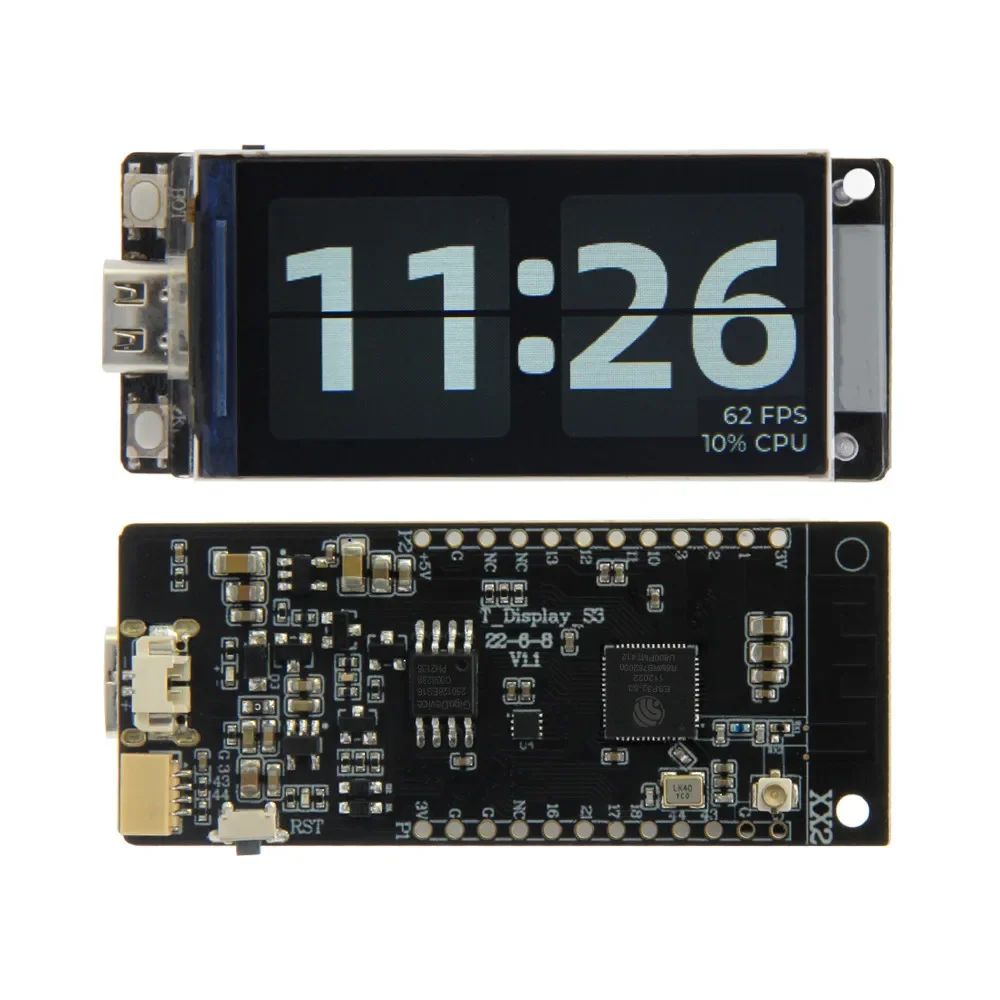 

T-Display-S3 с 1,9-дюймовым ЖК-дисплеем ST7789, макетная плата, беспроводной модуль WIFI Bluetooth5.0, разрешение 170*320