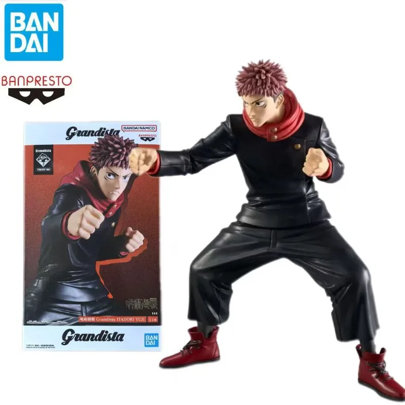 Figura de acción de anime Bandai Banpresto Grandista Jujutsu Kaisen Itadori Yuji, modelo coleccionable, en stock.