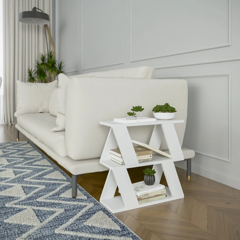 Modern Coffee Table with Storage Shelf Durable Engineered Wood Indoor Accent Table Simple Assembly Stylish Design Home Decor