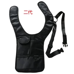 1pc Anti-Pry Organizer Hidden Underarm Bag Inspector Leather Case Tablet Card Holder Wallet Men's Chest bag Shoulder bags сумка