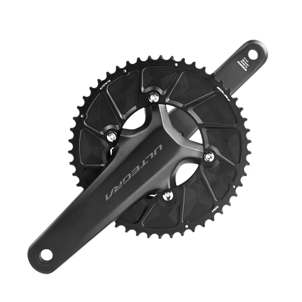 AliExpress GOLDIX Road Bike CNC Shifting Dual Chainring 8100/9100 Four-Bolt Crankset with 110BCD Positive-Negative Tooth Chainrings