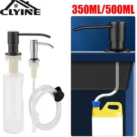 Kitchen Soap Dispensers Sink Liquid Pump Stainless Steel 500ML Liquid Soap Bottle Mount Hand Pressure Dispenser For Liquid Soap