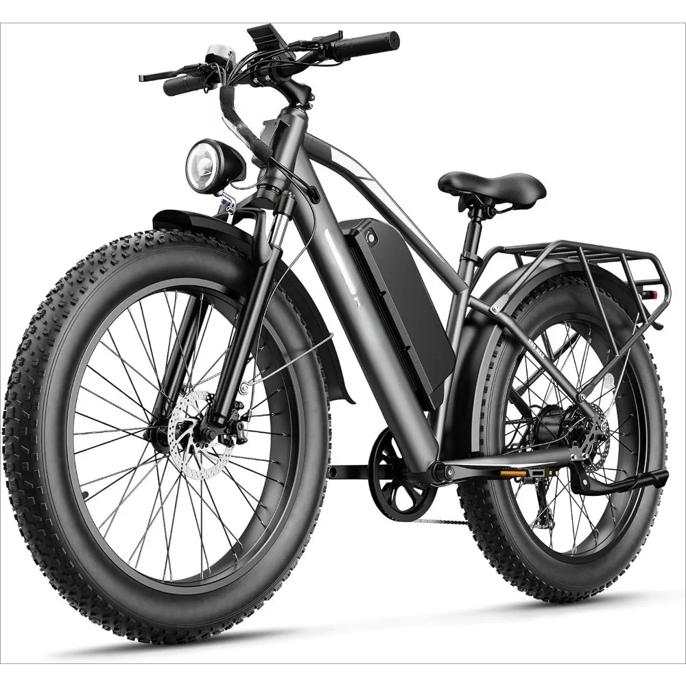 

Electric Bike for Adults with 1500W Peak Motor, 48V 15Ah (720Wh) Battery Electric Mountain Bike, 26'' x 4'' Fat.Customized