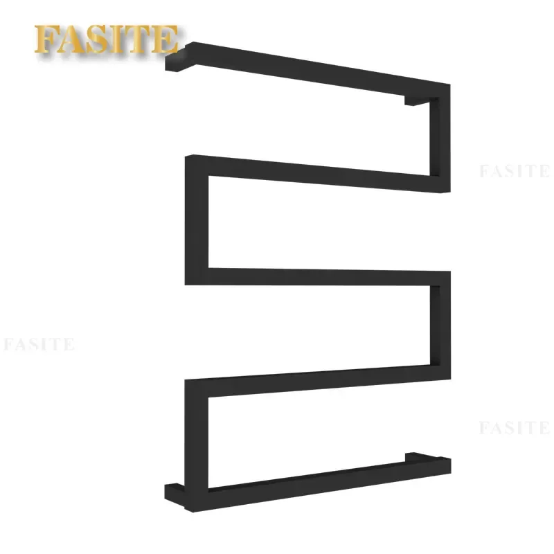 Simple Electric Towel Rack Stainless Steel Black Hotel Constant Temperature Intelligent