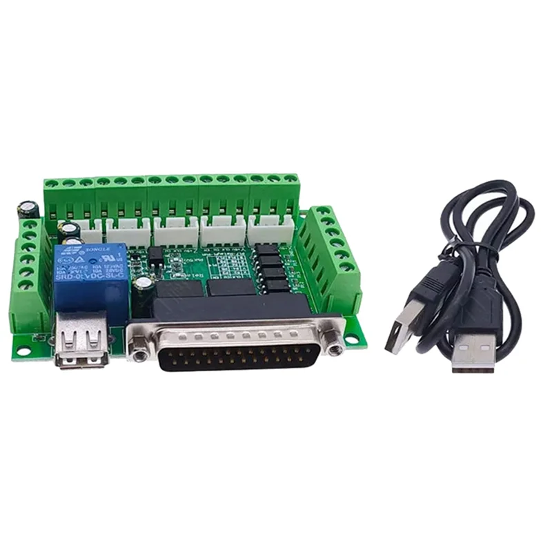 Scheda Driver per macchina per incidere MACH3 scheda Breakout CNC a 5 assi con accoppiatore ottico per azionamento motore passo-passo