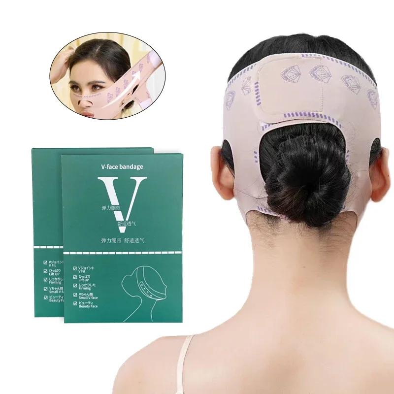 Face V Shaper, Facial Slimming Bandage, Relaxation Lift Up Belt, Shape Lift Reduce Double Chin Face Thining Band Massage Slimmer