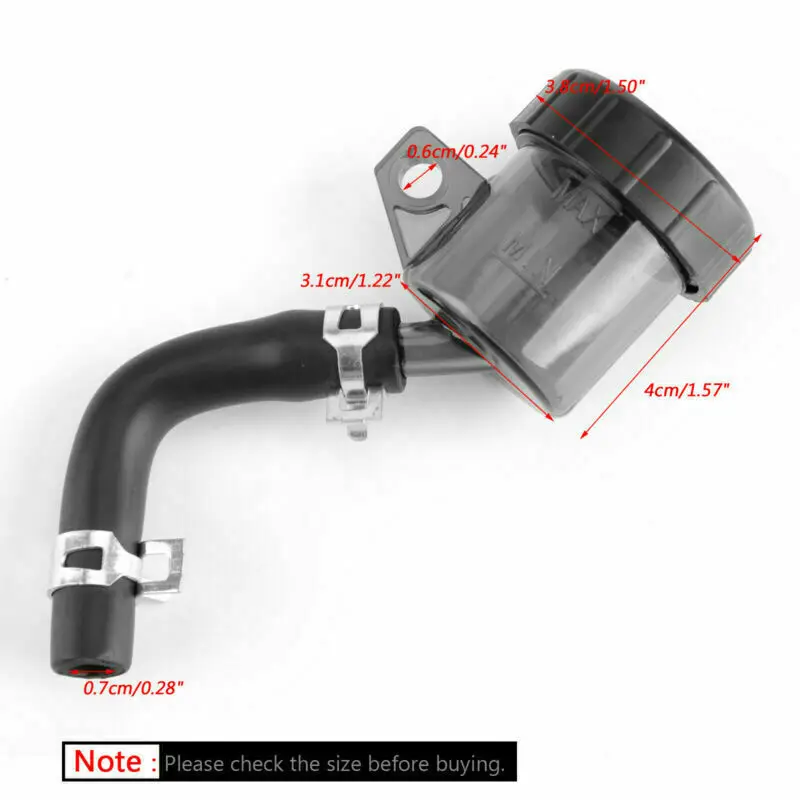 Universal Moto Rear Brake Clutch Master Cylinder Fluid Reservoir Oil Tank Cap UK