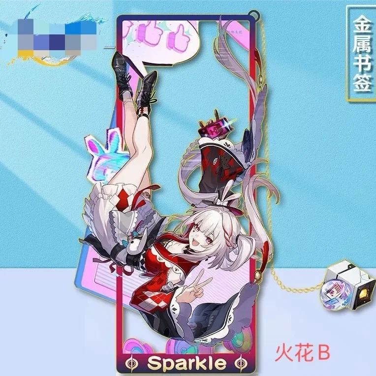 Anime Game Yao Guang Sparkle Metal Bookmarks Classical Souvenir Hollow Out Tassels Pendant Decor Collection Xmas Gift
