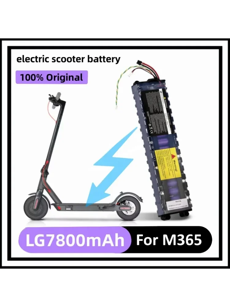 Akumulator 7800 mAh, 36 V, przeznaczony do modeli Xiaomi M365 i M356 Pro. Specjalny zestaw akumulatorów 36 V, 10s3p, litowo-jonowy, wodoodporny, z funkcją komunikacji Bluetooth. — 2