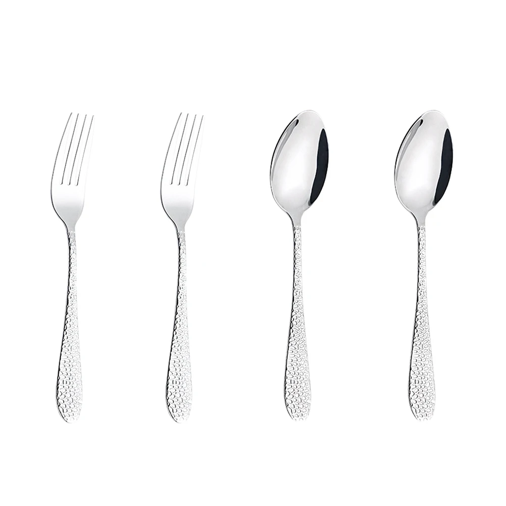 

Stainless Steel Forks Spoons Home Tableware Set Kit Portable Silverware Western Food Restaurant Hotel