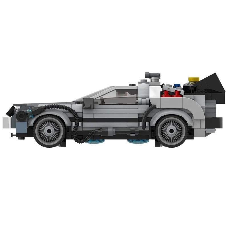 445 قطعة MOC Delorean آلة الزمن BTTF نموذج اللبنات البناء فكرة الإبداعية هدايا عيد الميلاد ألعاب الطوب عيد ميلاد الاطفال #4