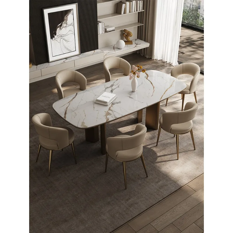 เก้าอี้ทานอาหารหนัง เก้าอี้ทานอาหารในครัวเรือน เก้าอี้โต๊ะอาหาร เก้าอี้นั่งดื่มชา เก้าอี้สตูล ระดับไฮเอนด์