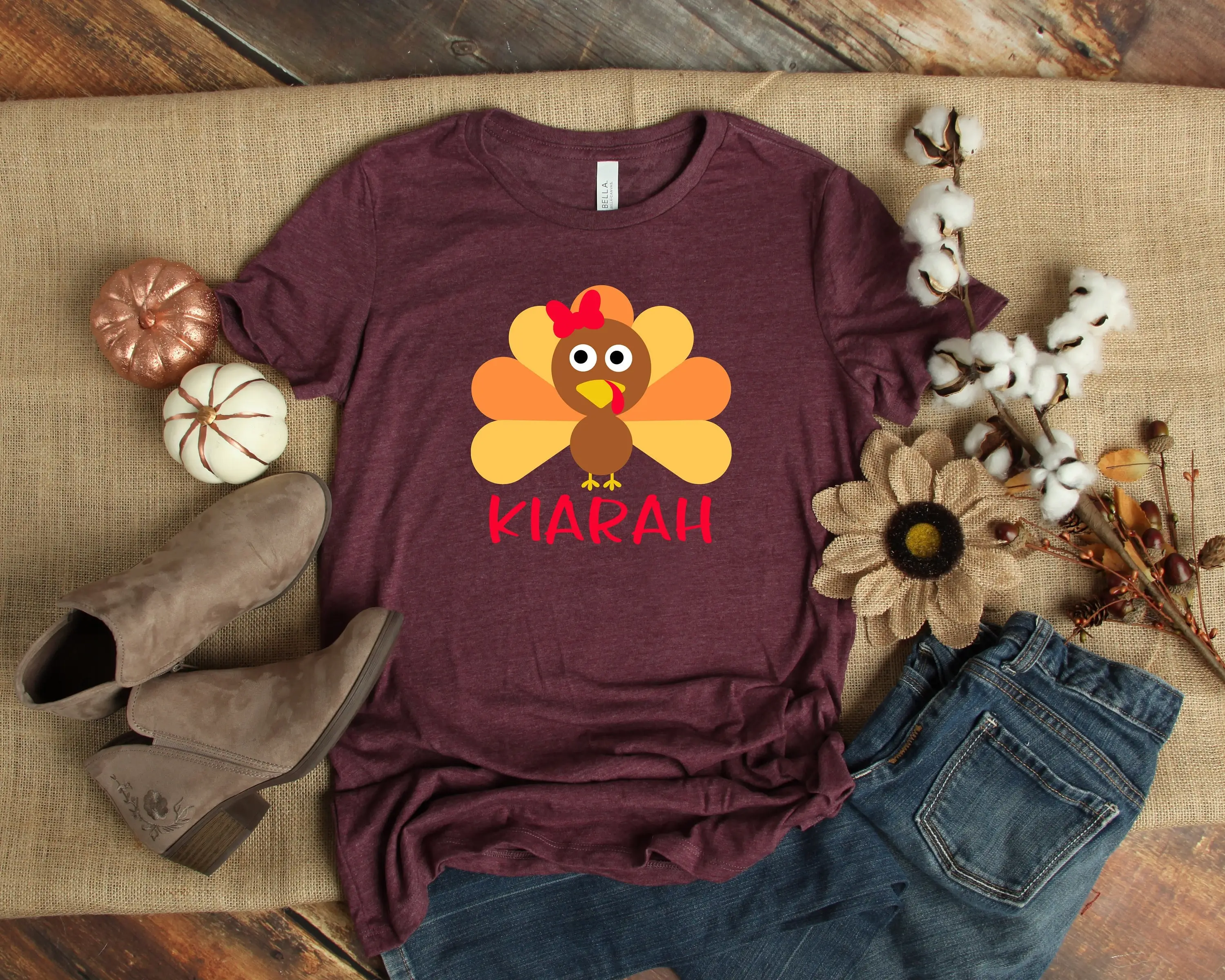 Chicken T Shirt Thanksgiving Food Funny Fall Women Grateful Hello