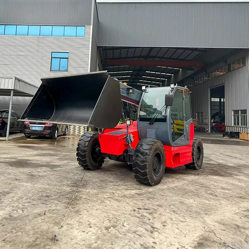 YG High Performance Front End Bucket 4x4 3ton 3.5ton Diesel Telehandler Telescopic Forklift