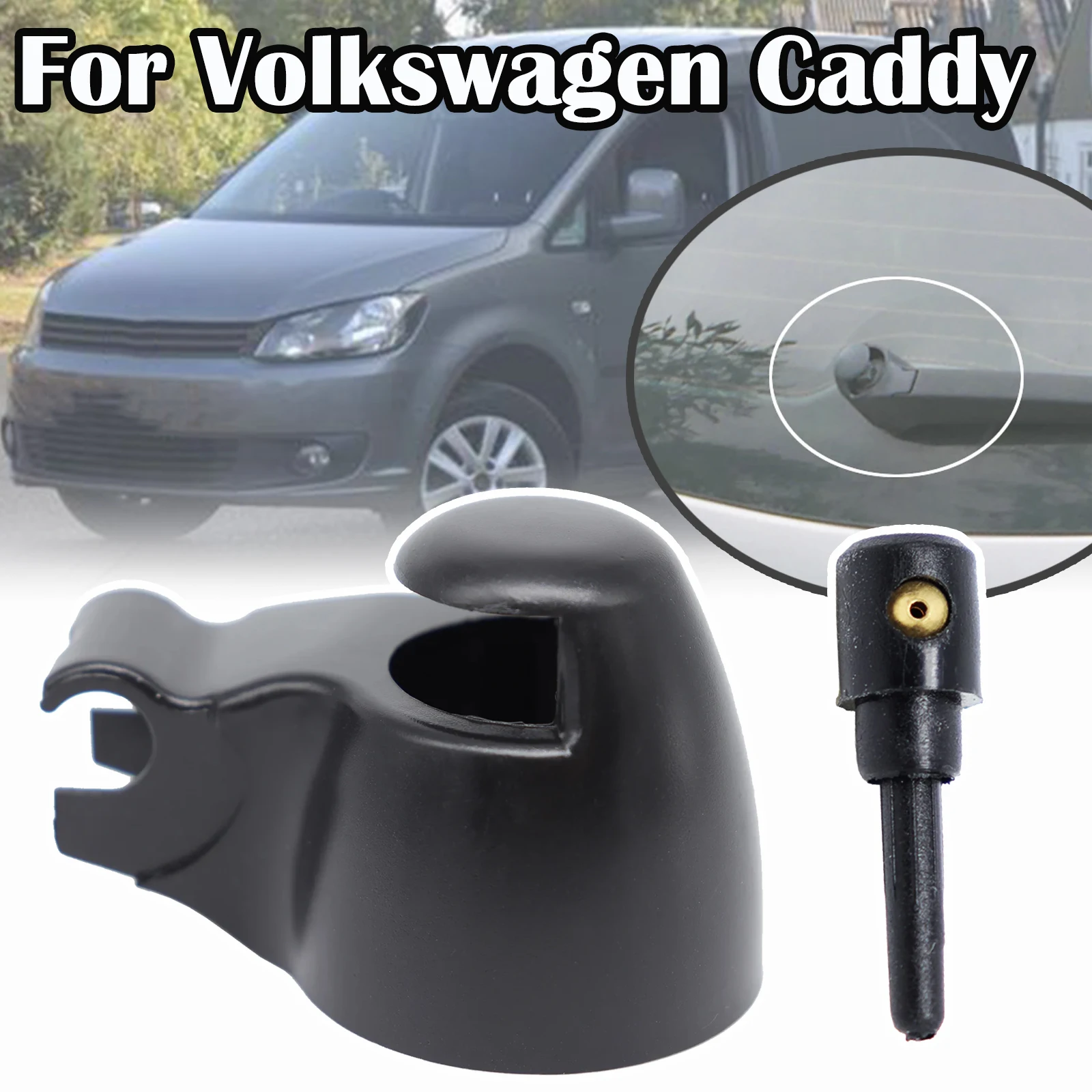 For VW Caddy 2K 2004 - 2017 Touran 1T Skoda Octavia MK1 Seat Alhambra Ibiza Arosa Rear Windscreen Wiper Arm Blade Rocker Cap