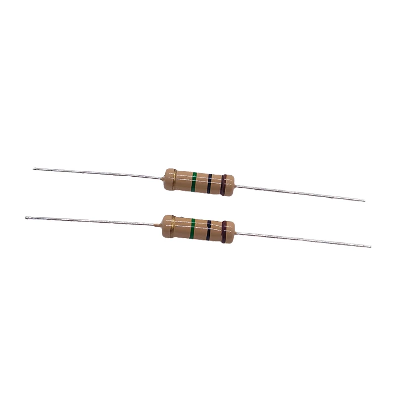 Axial Leaded CFR Carbon Film Fixed Resistor 2W 1M ±5% 5x15mm With CP Wire Diameter 0.65mm