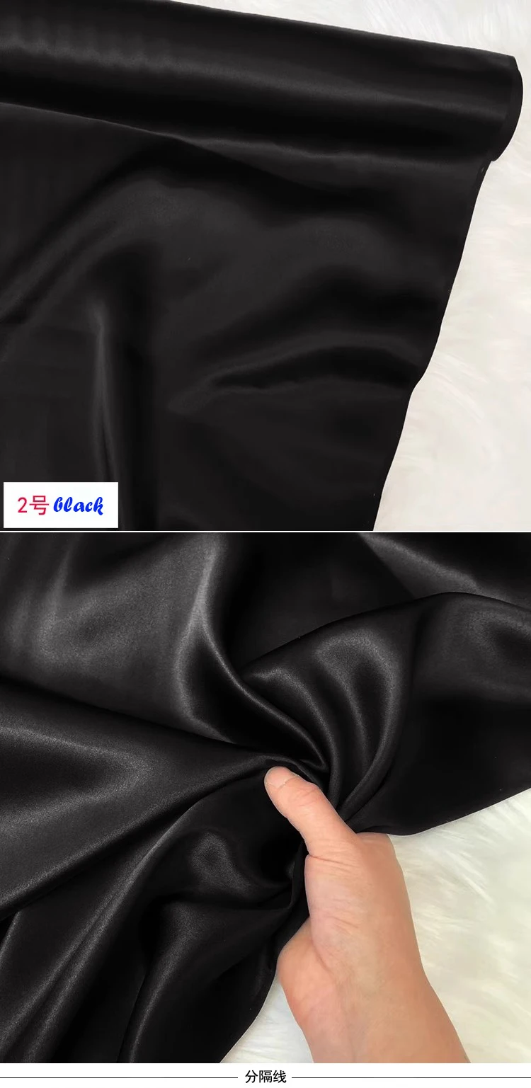 1 meter X 1.4 meter 100% Natural Silk Charmeuse Fabric 16 momme Pure Silk Satin Material For Gown Pajamas Pillowcase