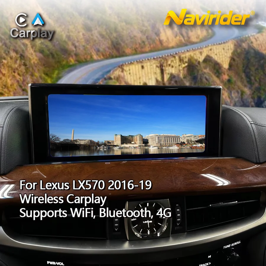 Car Radio 12.3inch For Lexus LX570 2016-2019 Android Auto Wireless Carplay 4G Wifi Upgrade Stereo GPS Multimedia Video Player