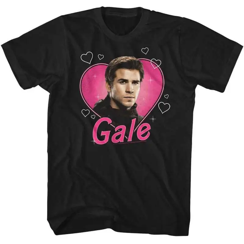 Hunger Games - Gale Heartthrob - American Classics - Solid Black Adult Short Sle