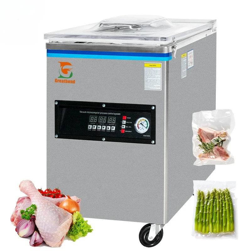 Factory Price Commercial Sealer Automatic Food Rice Coffee Fish Sausage Chicken Meat Tea Sealing Vacuum Packaging Machine