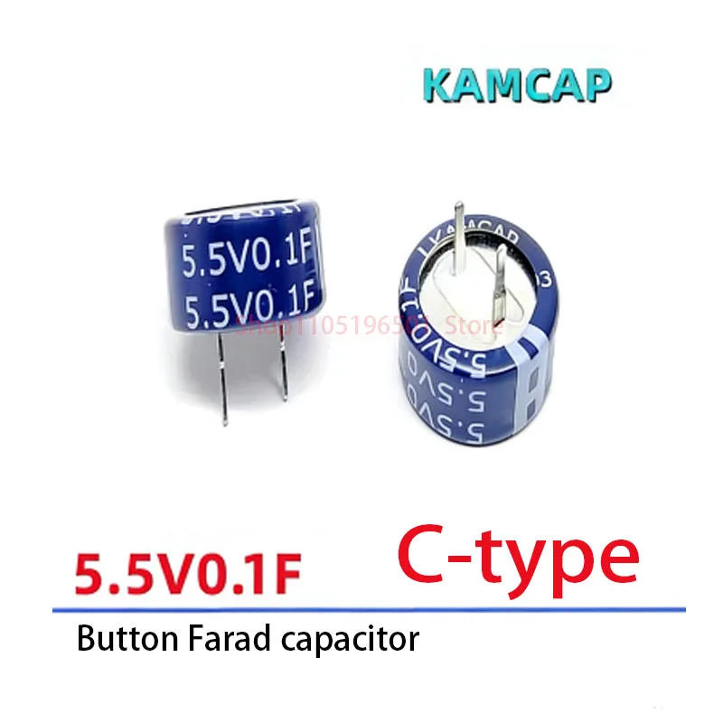 

C-type 5.5V Super capacitor 0.1F 0.22F 0.33F 0.47F 1F 1.5F Button Farad capacitor