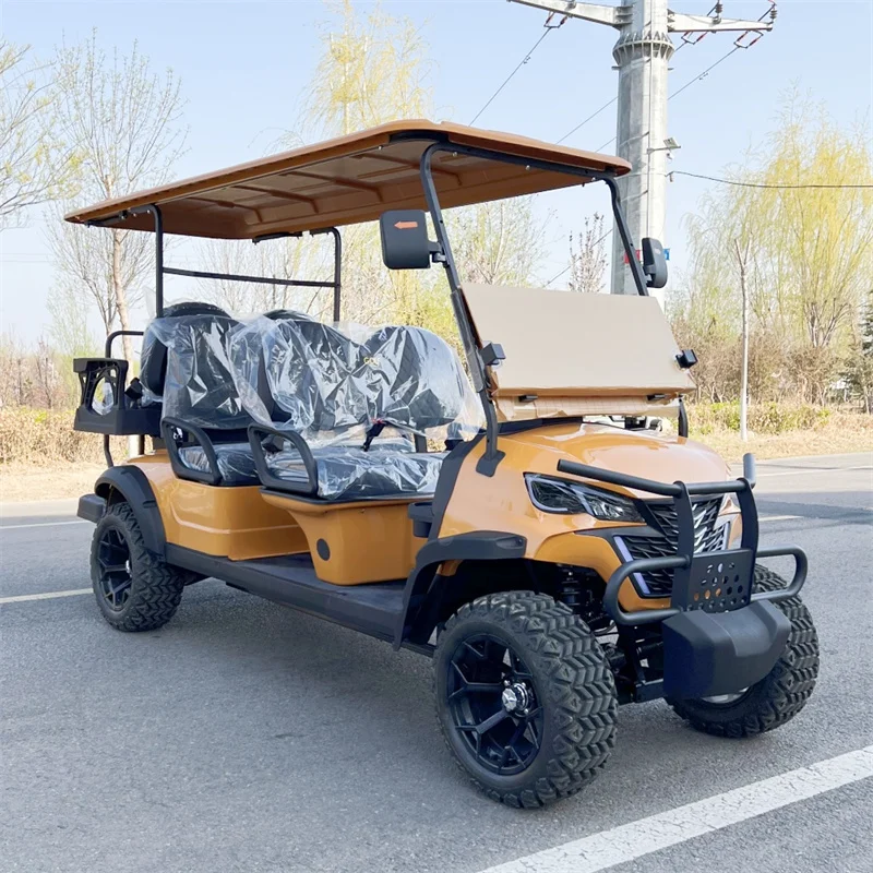 Cheap Car 60V 4+2 6 Seater Buggy Electric Four Wheeler Club Lithium Battery CE Certificate Electric Golf Cart