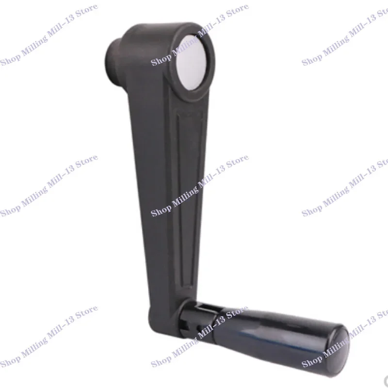 1PC Black Round Hole/Square Hole Mounting Foldable Crank Handles For Lathe Milling Machine Revolving Handle Length 63-160mm