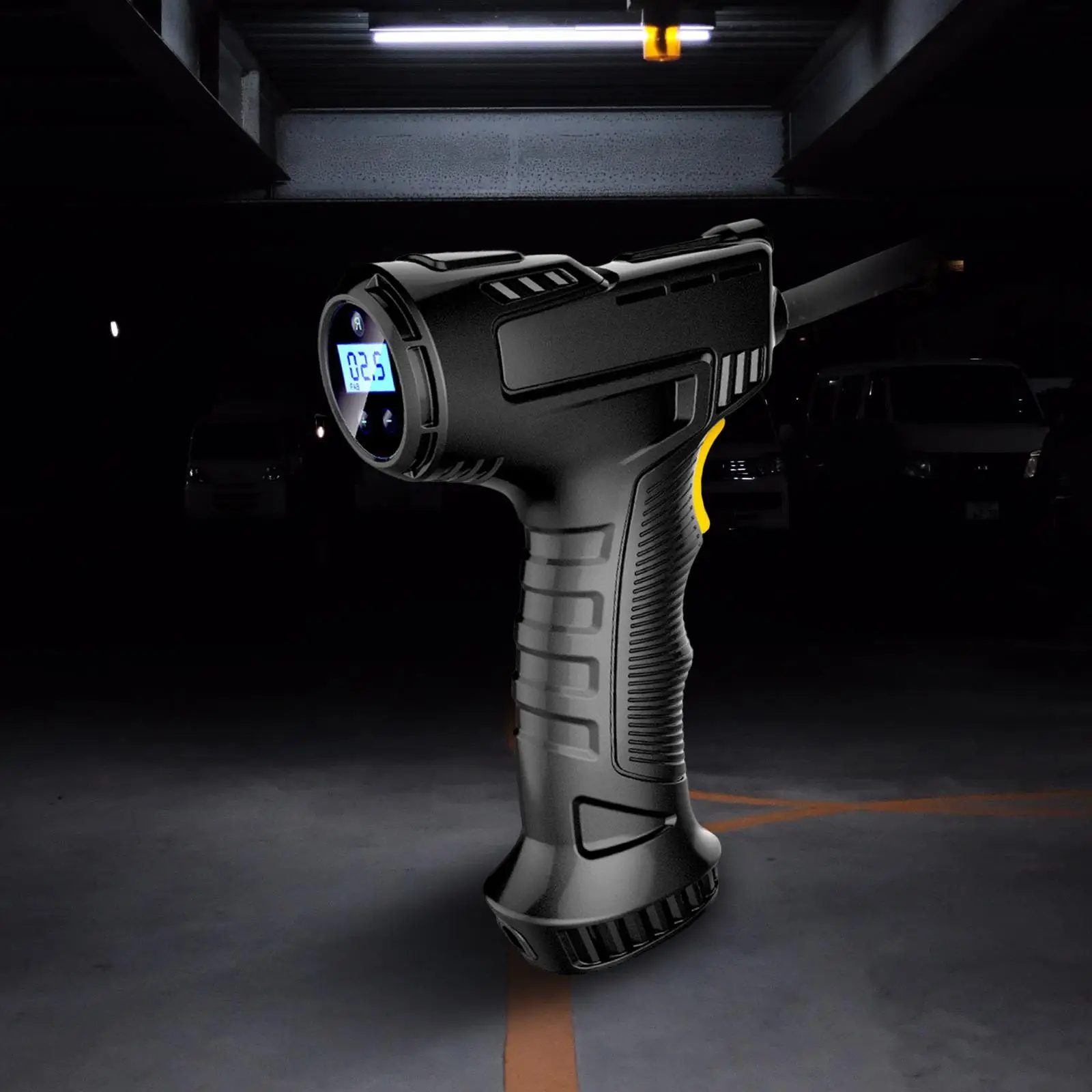 

Electric Handheld Tyre Inflator Air Pump LED Light Rechargeable