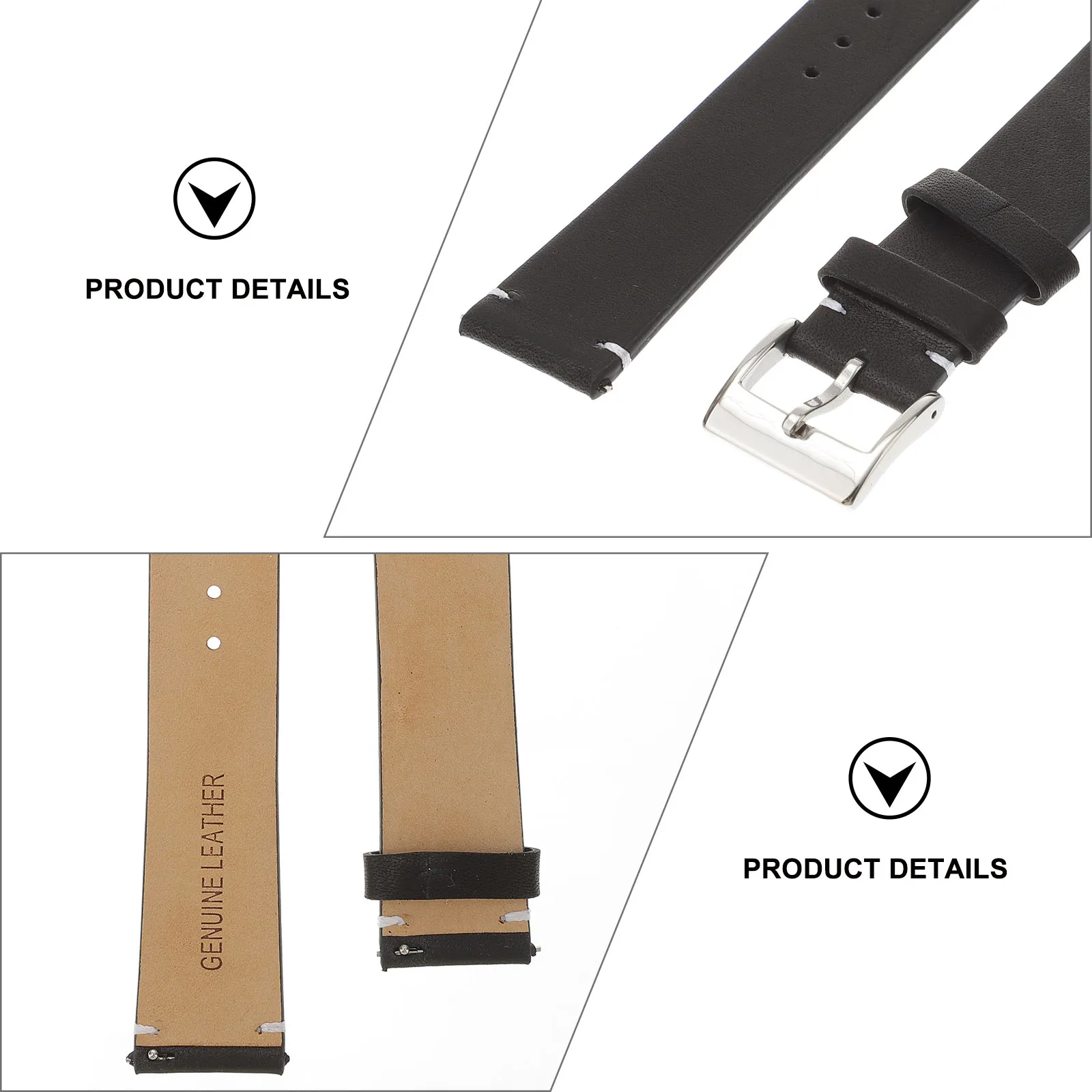 

Watch Band Cowhide Replacement Vintage Adjustable Wrist Strap Quick Release Genuine Brown Belt for for Family