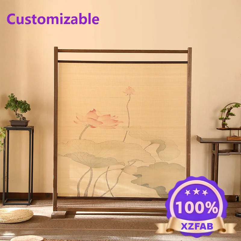 Factory Direct 2026 New Chinese-style solid wood seat screen home ornament blockingscreen partition porch hotel office