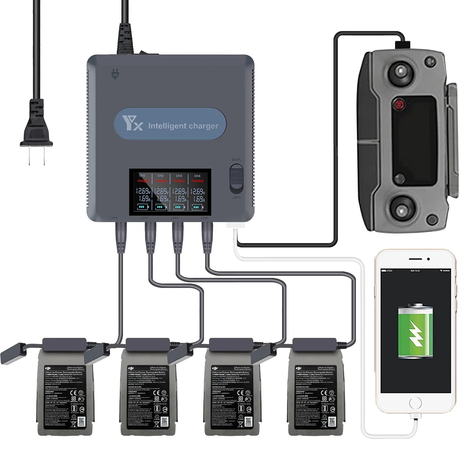 chargeur-de-batterie-yx-pour-drone-mavic-2-pro-zoom-6-en-1-affichage-numerique-hub-de-charge-de-batterie-chargeur-de-batterie-intelligent-rapide-avec-usb