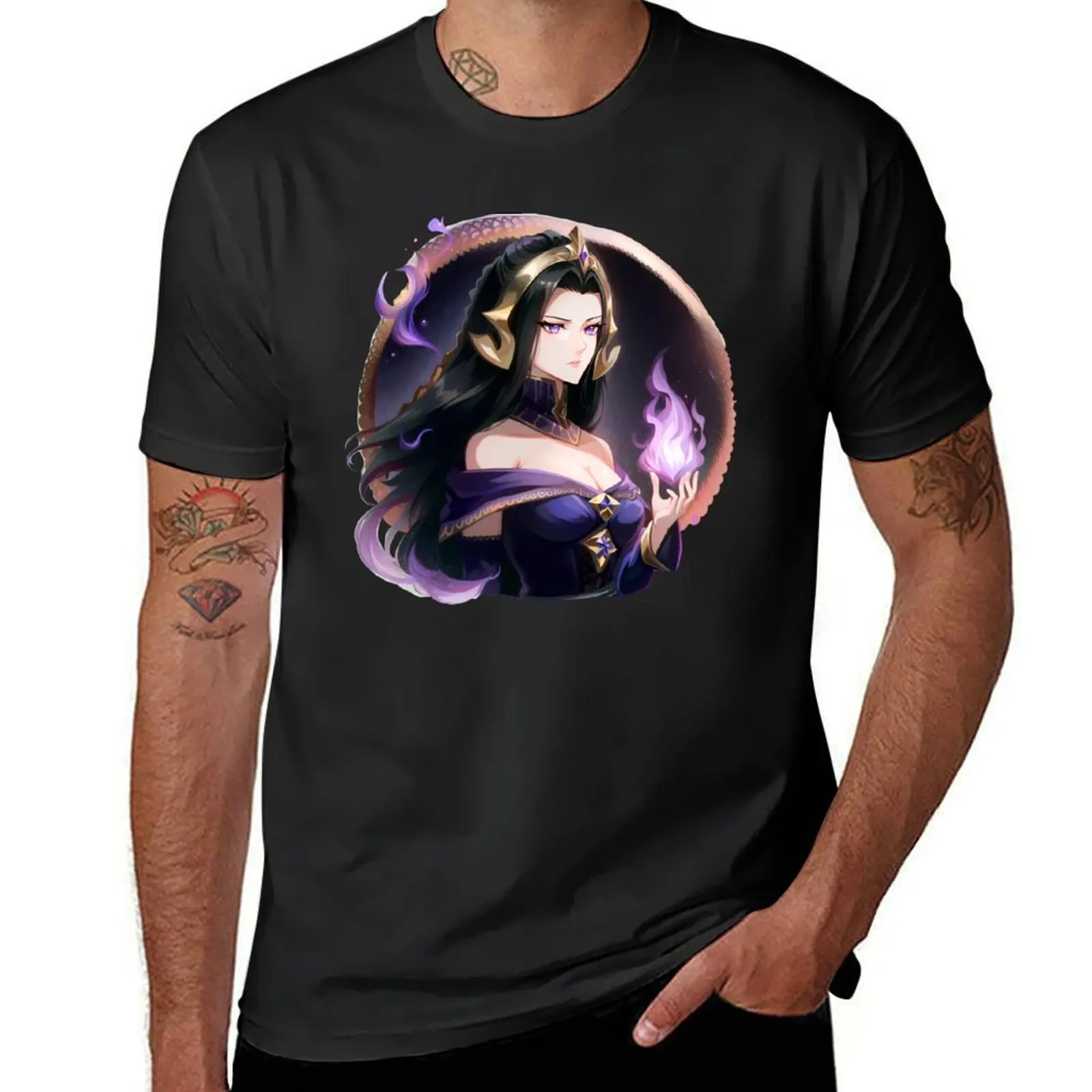 Realistic Anime Liliana of the Veil - Dominaria Planeswalker T-Shirt customizeds Aesthetic clothing mens workout shirts