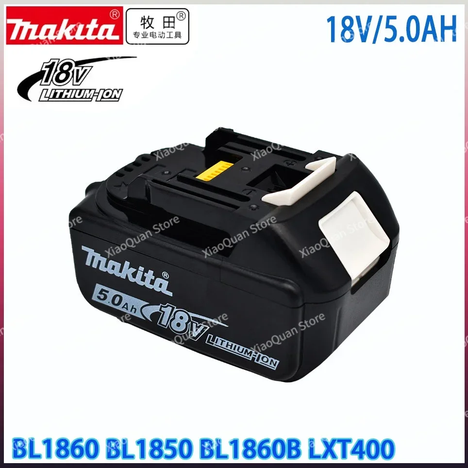 

Makita-100% Original Rechargeable Power Tool Battery, Replaceable LED Lithium-ion, 5.0 Ah 18V LXT BL1860B BL1860BL1850