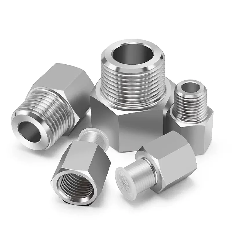 G1/8~G1 M10~M27 NPT1/4~NPT3/4 RC1/4 304 StainlessSteel Female Male Thread Pipe Fitting High Pressure Resistant Connector Adapter image 6