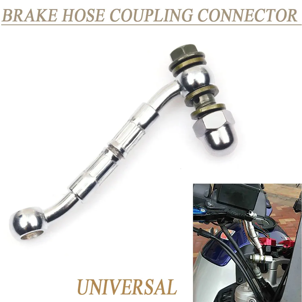 Brake Hydraulic Hose Extension Connector Coupler MOTO for YAMAHA HONDA BMW KTM Universal Modified Brake Hose Line Prolong 10mm