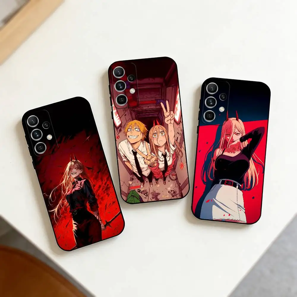 Tsundere Girl P-Power    Phone Case For Samsung S25,S24,S21,S22,S23,S30,Ultra,S20,Plus,Fe,Note,10,9,5G Black Cover