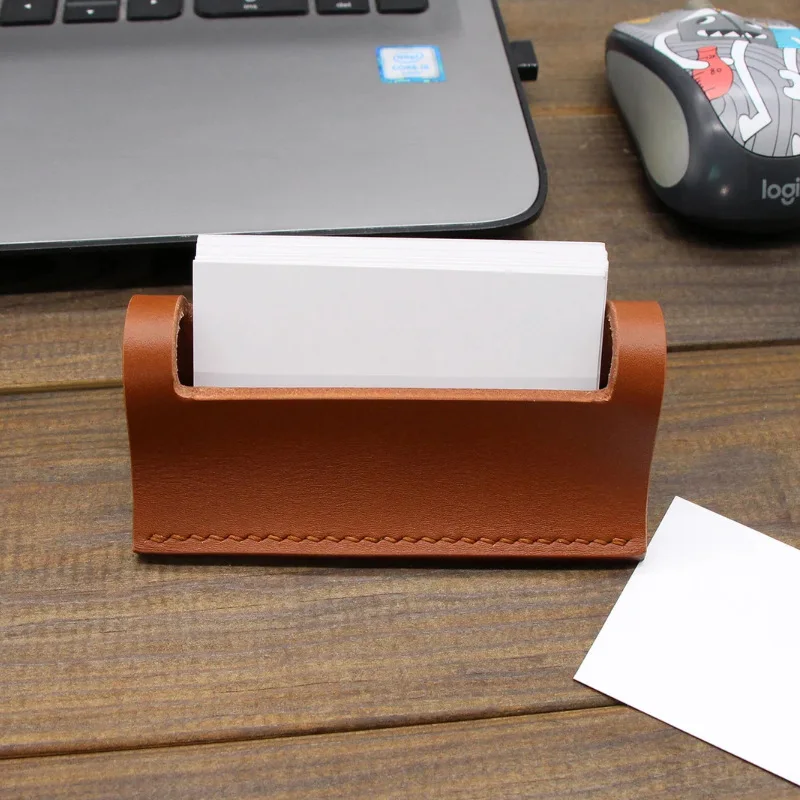 

PU Leather Card Holder, Desk Business Card Box, Business Office Business Card Holder, Display Stand, Office Gifts