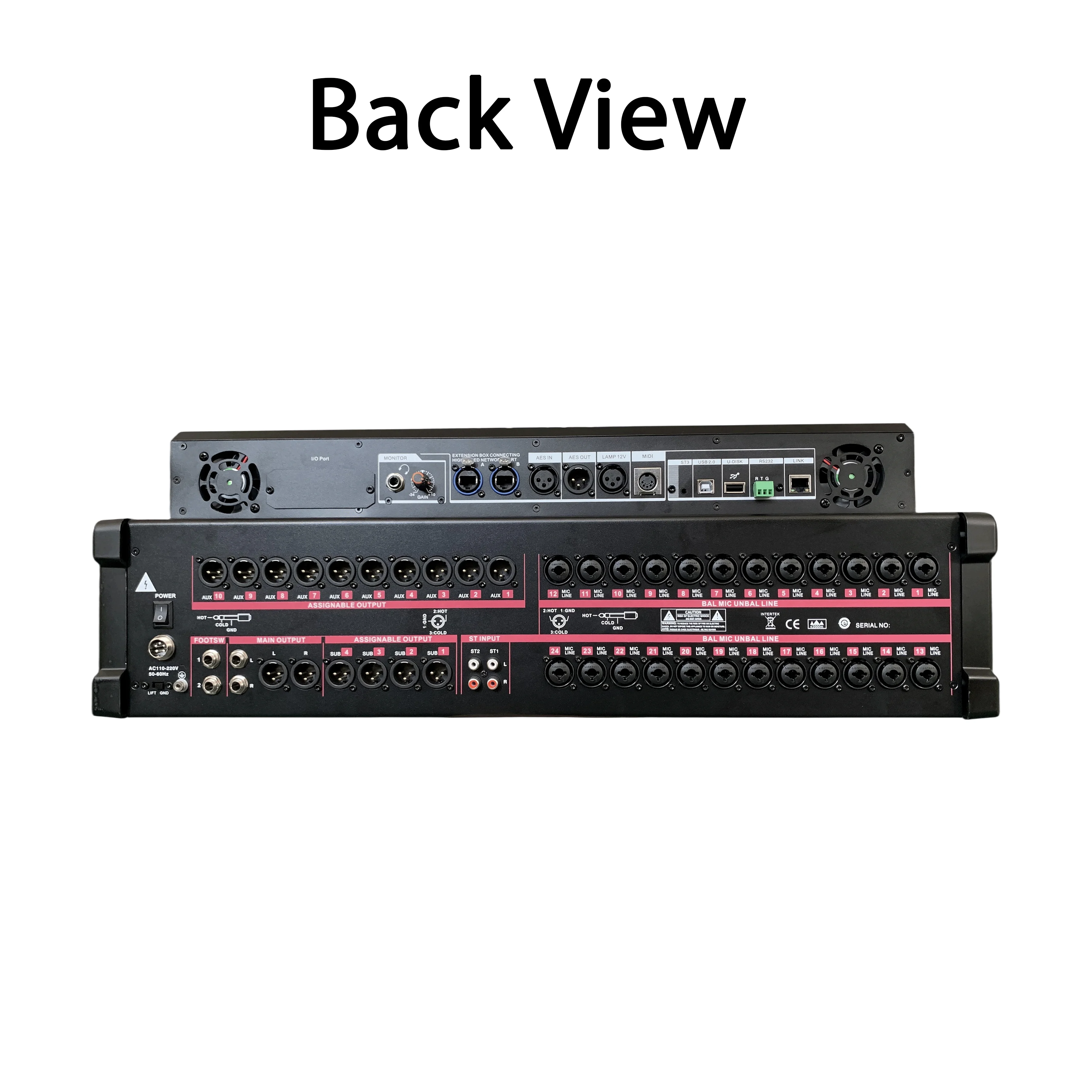 Professional Digital Mixing Console 24 Mic Input 26 Motorized Faders 10.1 Inch Touch Screen WiFi Control