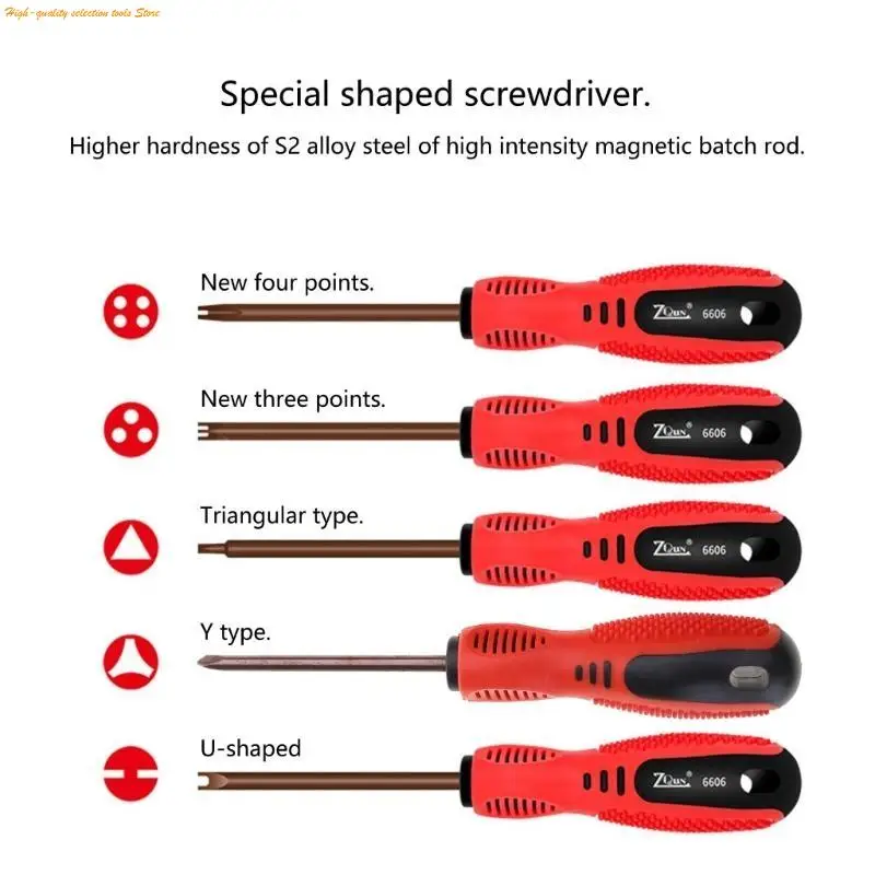 203F U-Shaped Y-Shaped Triangular Internal Three Point Special Screwdriver