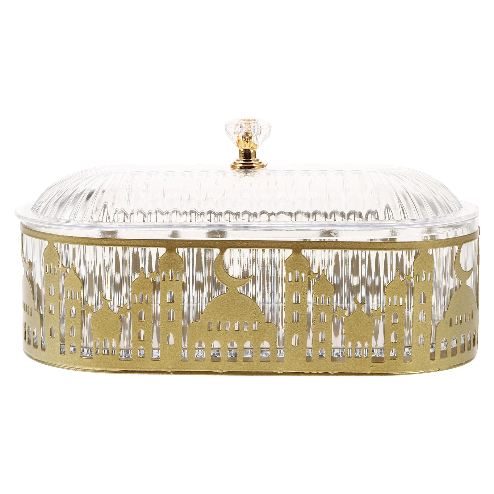 

Iron Snack Tray Ramadan Decorations Farmhouse Butter Dish Outdoor Golden Container