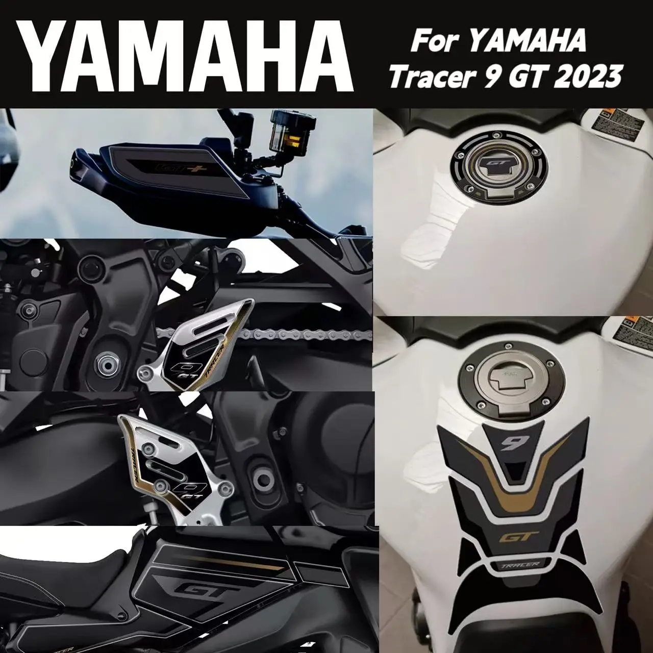 

Motorcycle Accessories Waterproof Protective Sticker 3D Epoxy Resin Protective Sticker For YAMAHA Tracer 9 GT 2023