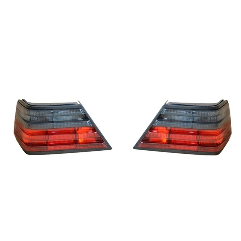 1Pair Car Rear Tail Light Lamp Red+Smoke For Mercedes-Benz E-Class W124 E 180 E200 1986-1995 A1248206164 A1248204266